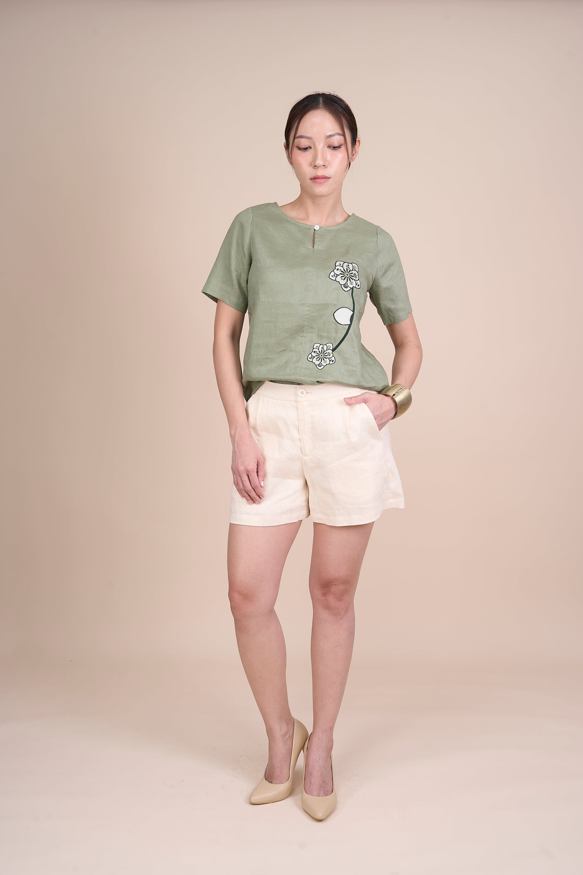 SHIRLEY QUARTER SLEEVE TOP