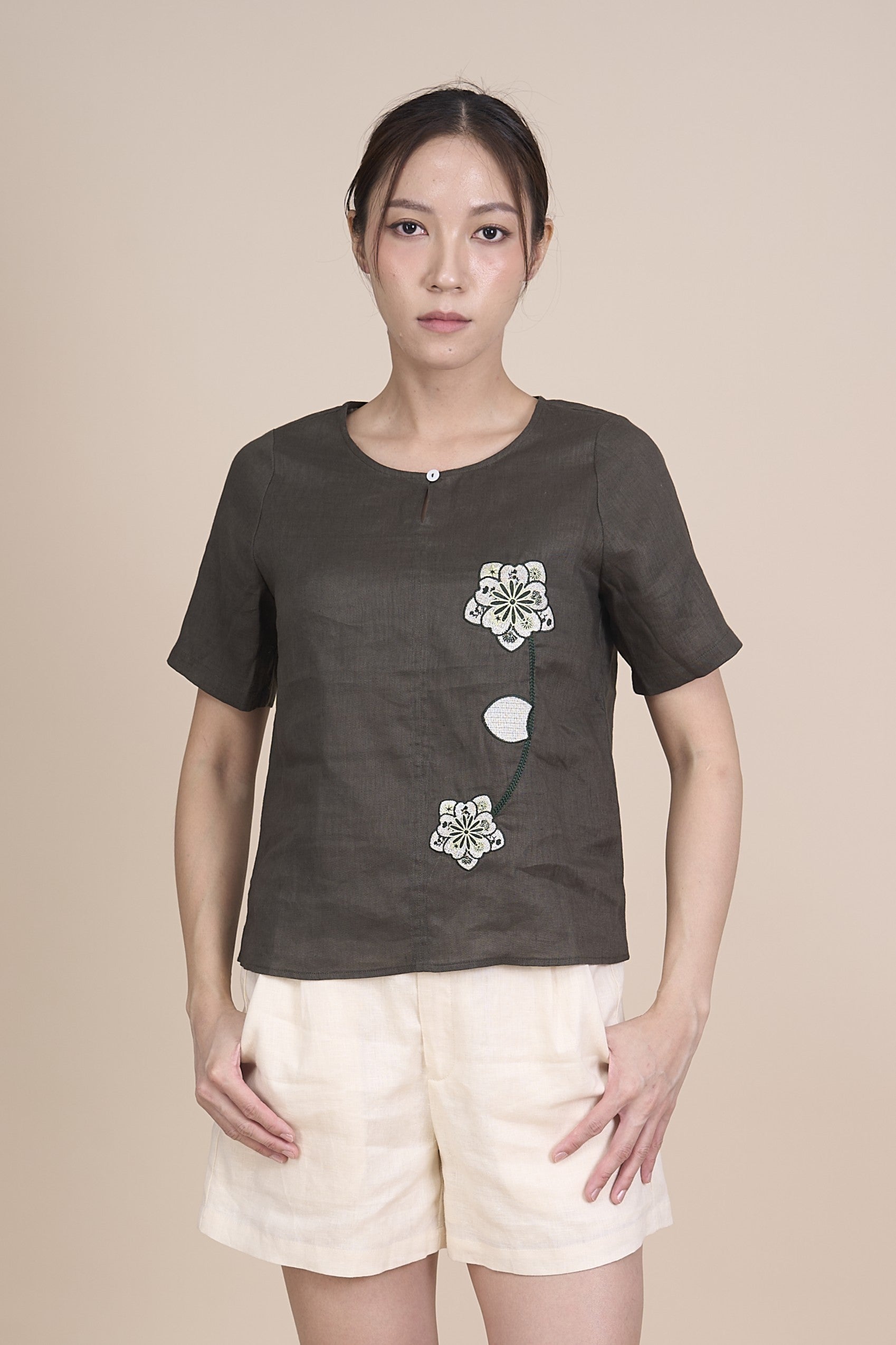 SHIRLEY QUARTER SLEEVE TOP