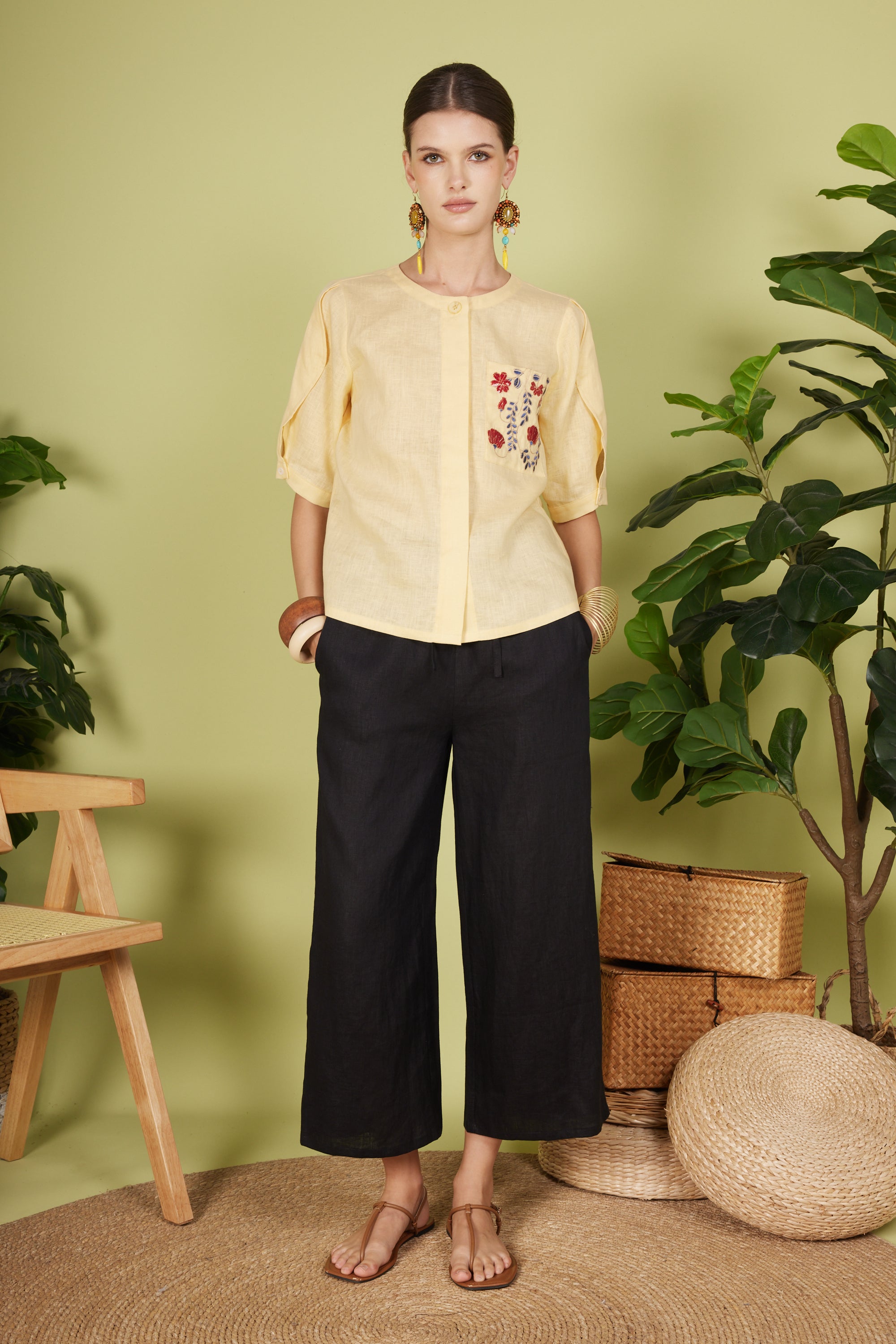 MARCIE QUARTER SLEEVE TOP