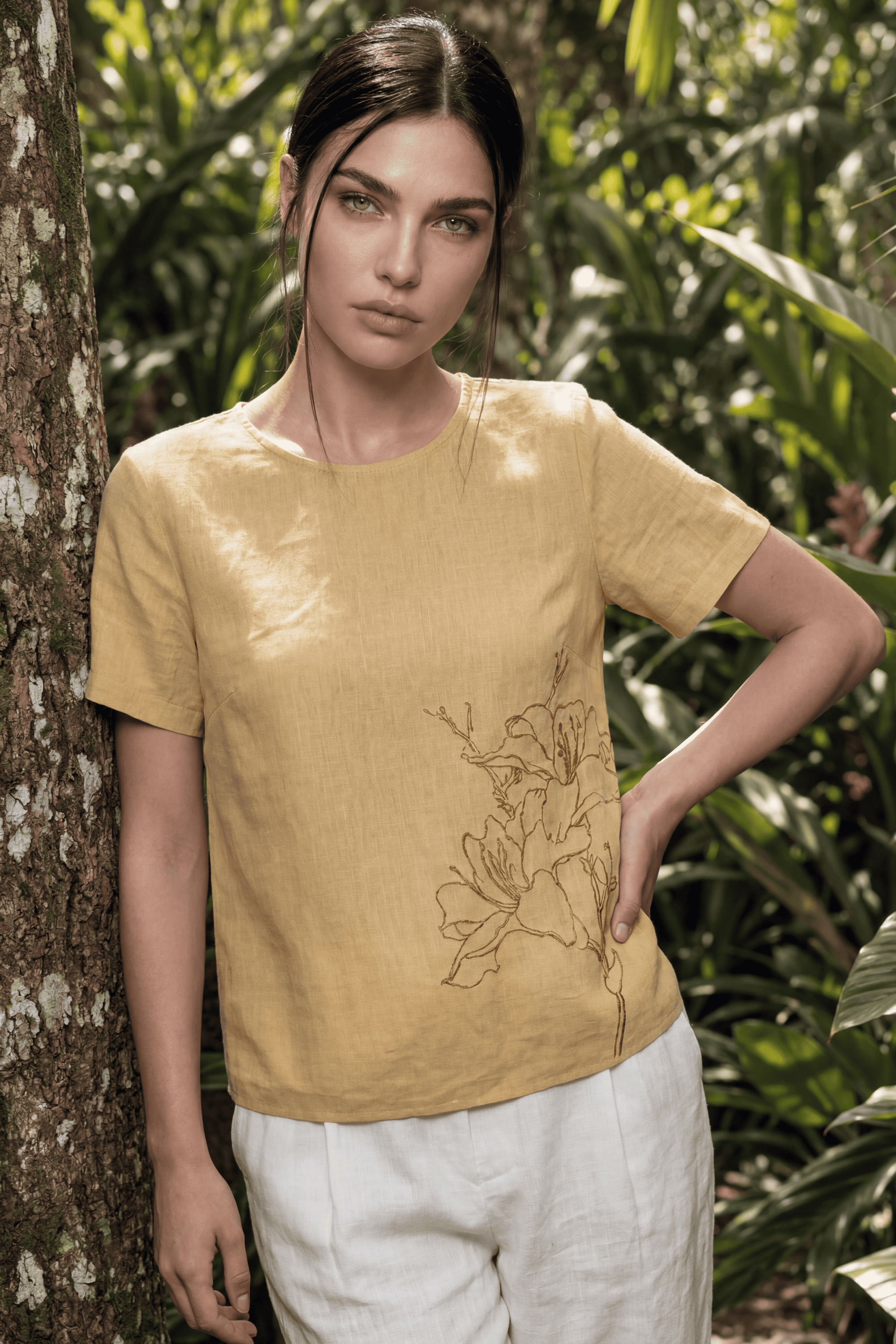 ALICE PRINTED SHORT SLEEVE TOP