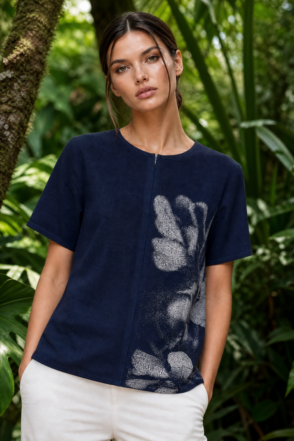 ISLA WATER PRINT TOP