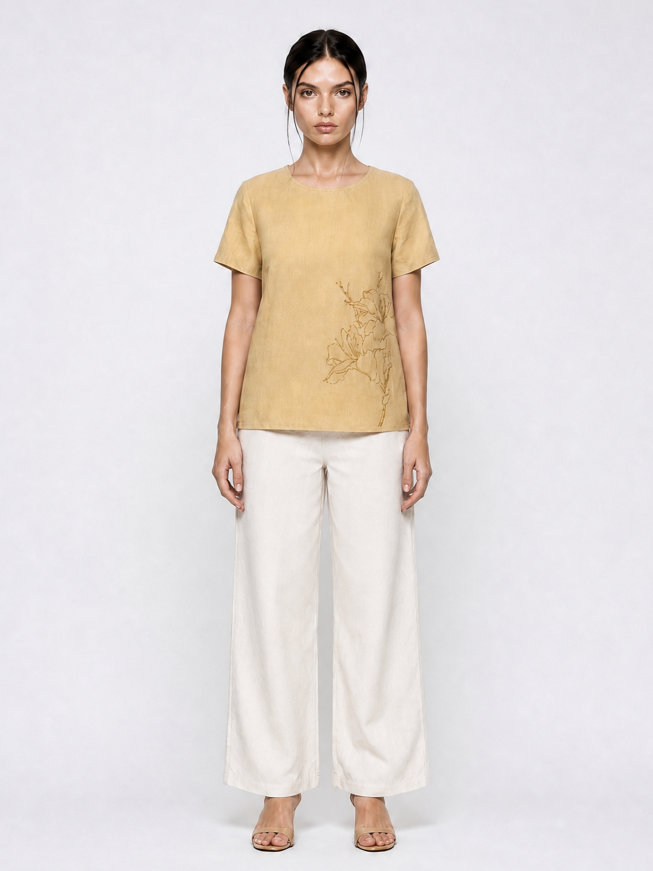 ALICE PRINTED SHORT SLEEVE TOP