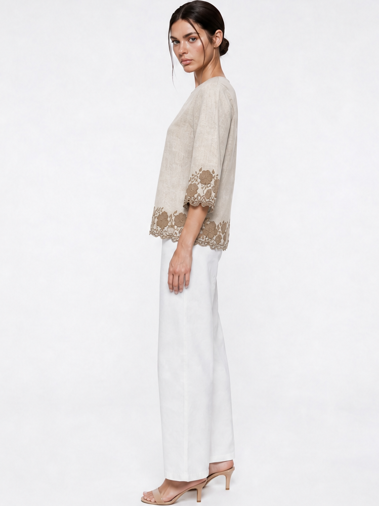 BERLIN QUARTER SLEEVE TOP