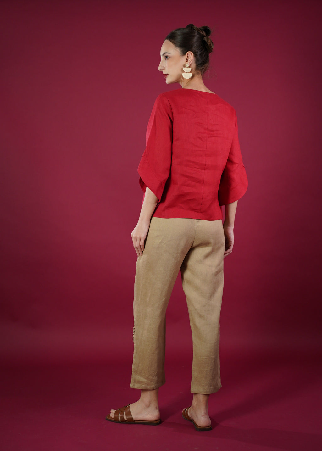 DIANE QUATER SLEEVE TOP