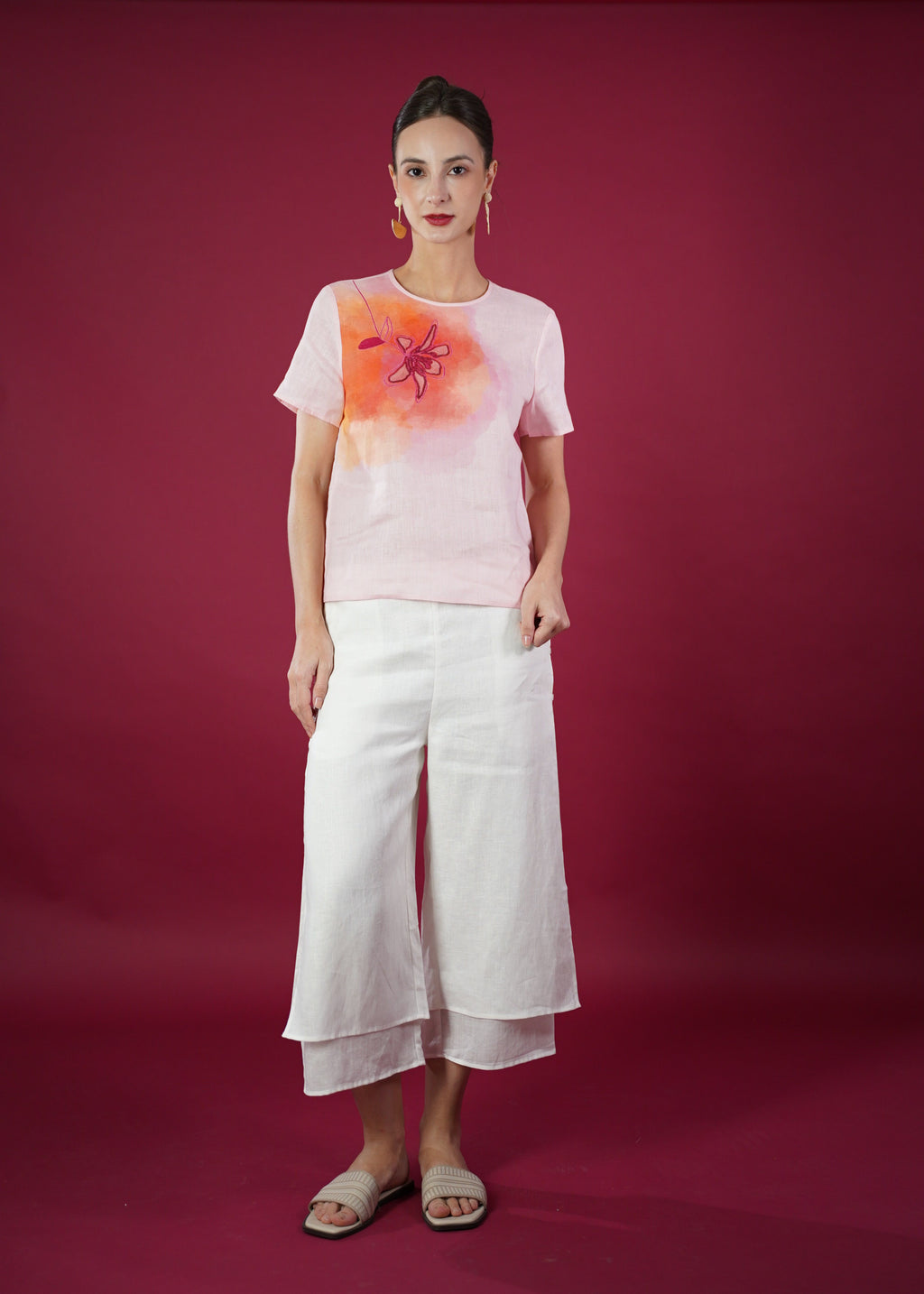 LYDIA SEQUIN SHORT SLEEVE TOP