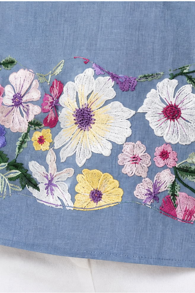 FLORAL PATCHING TOP