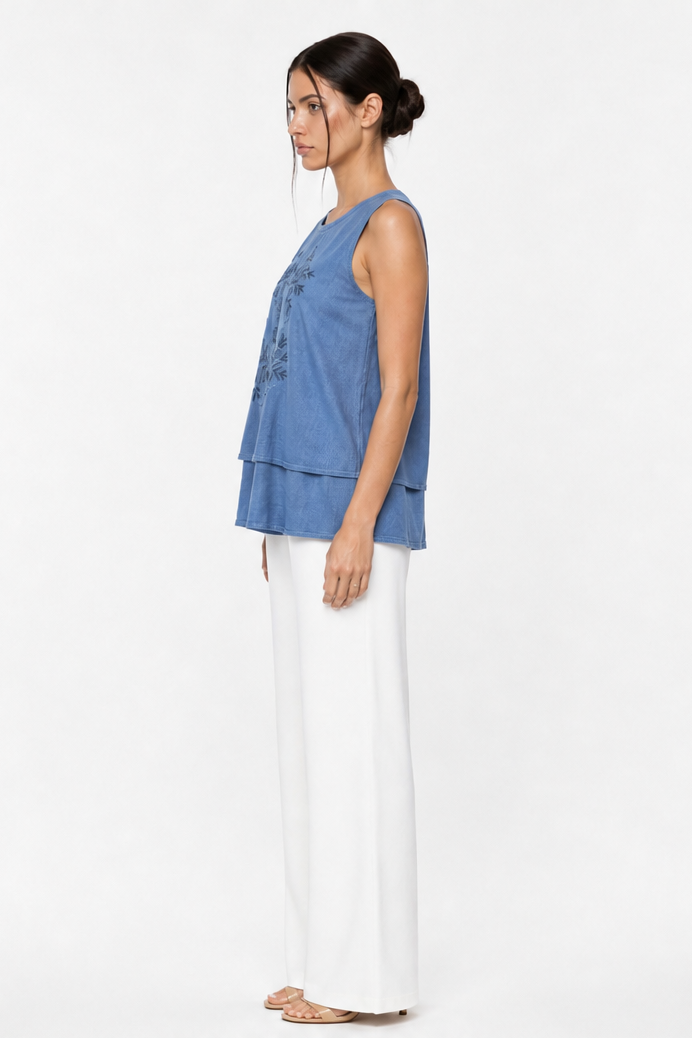 LISBON EMBROIDERED TOP