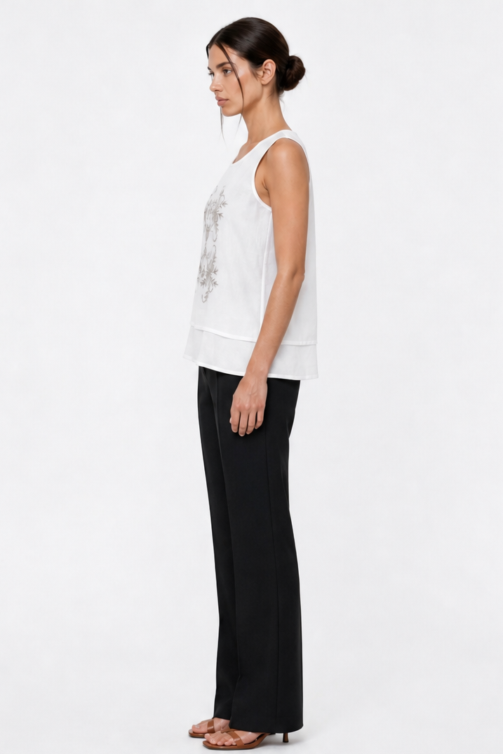 LISBON EMBROIDERED TOP