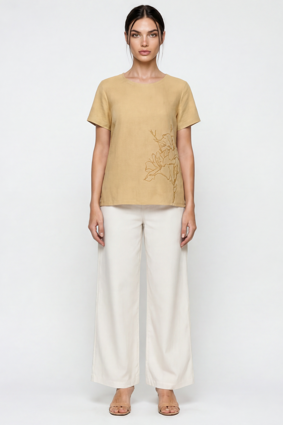 ALICE PRINTED SHORT SLEEVE TOP