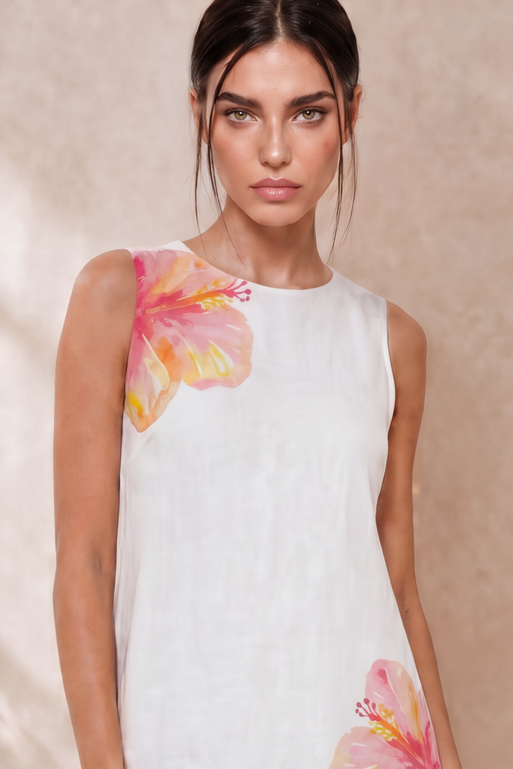 LOLA SLEEVELESS MIDI DRESS