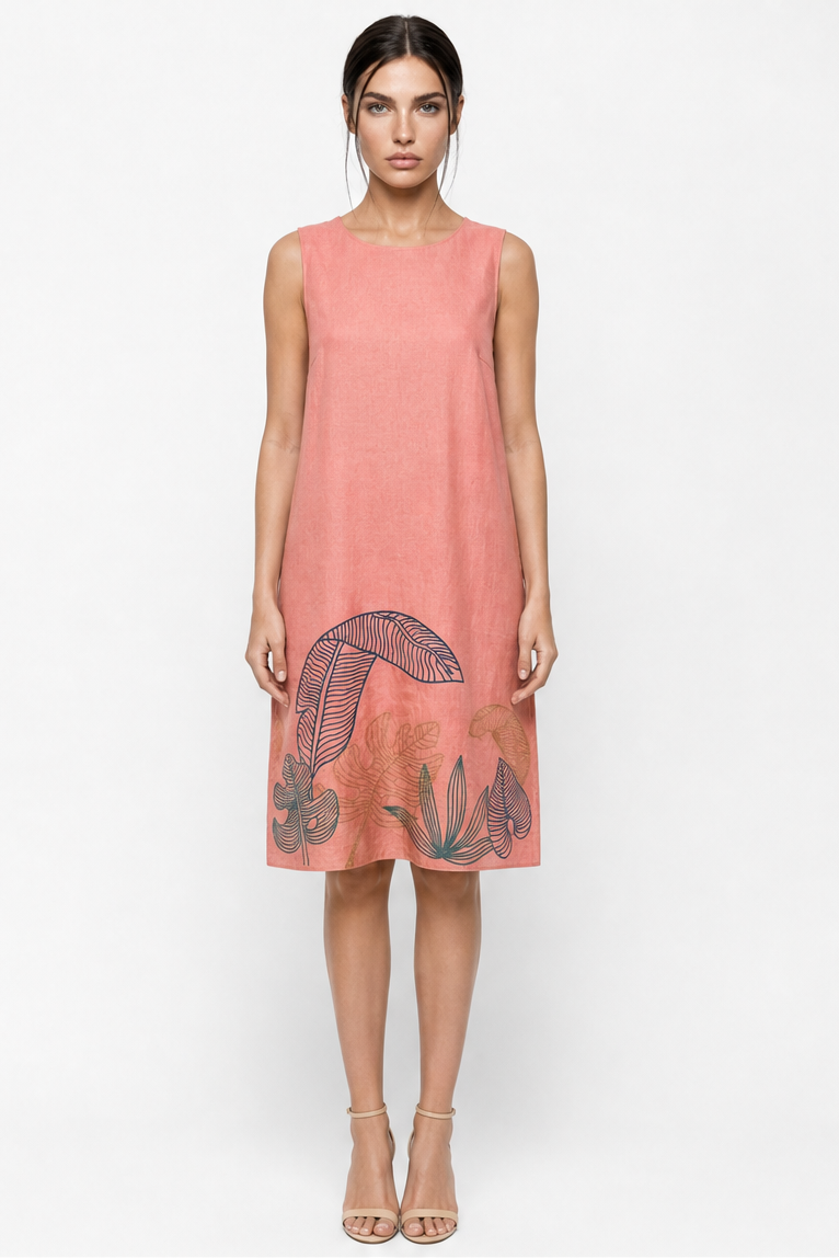 LYDIA EMBROIDERY MIDI DRESS