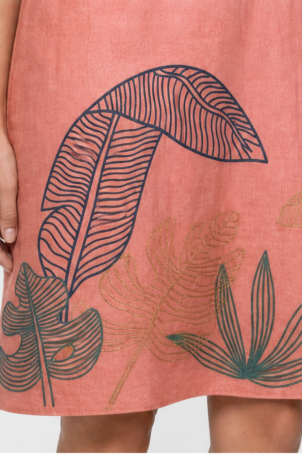 LYDIA EMBROIDERY MIDI DRESS