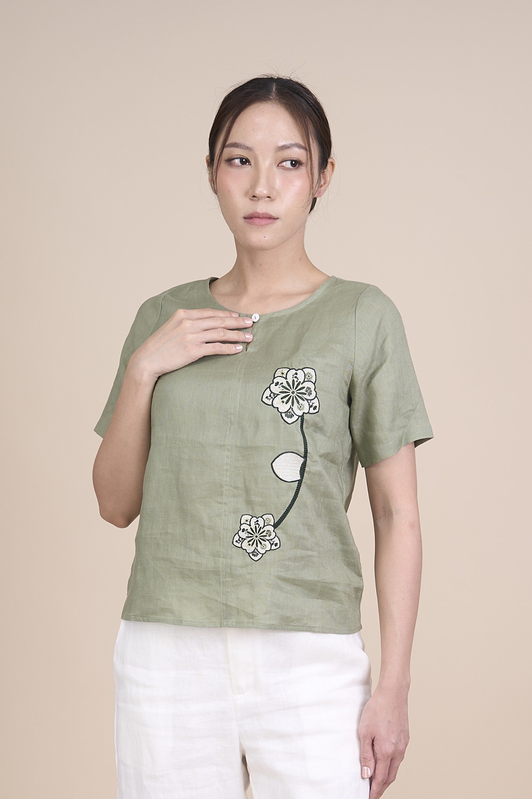 SHIRLEY QUARTER SLEEVE TOP