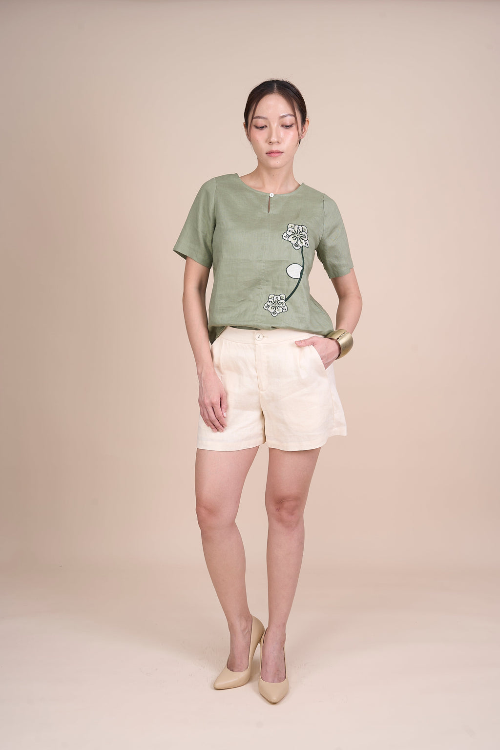 SHIRLEY QUARTER SLEEVE TOP