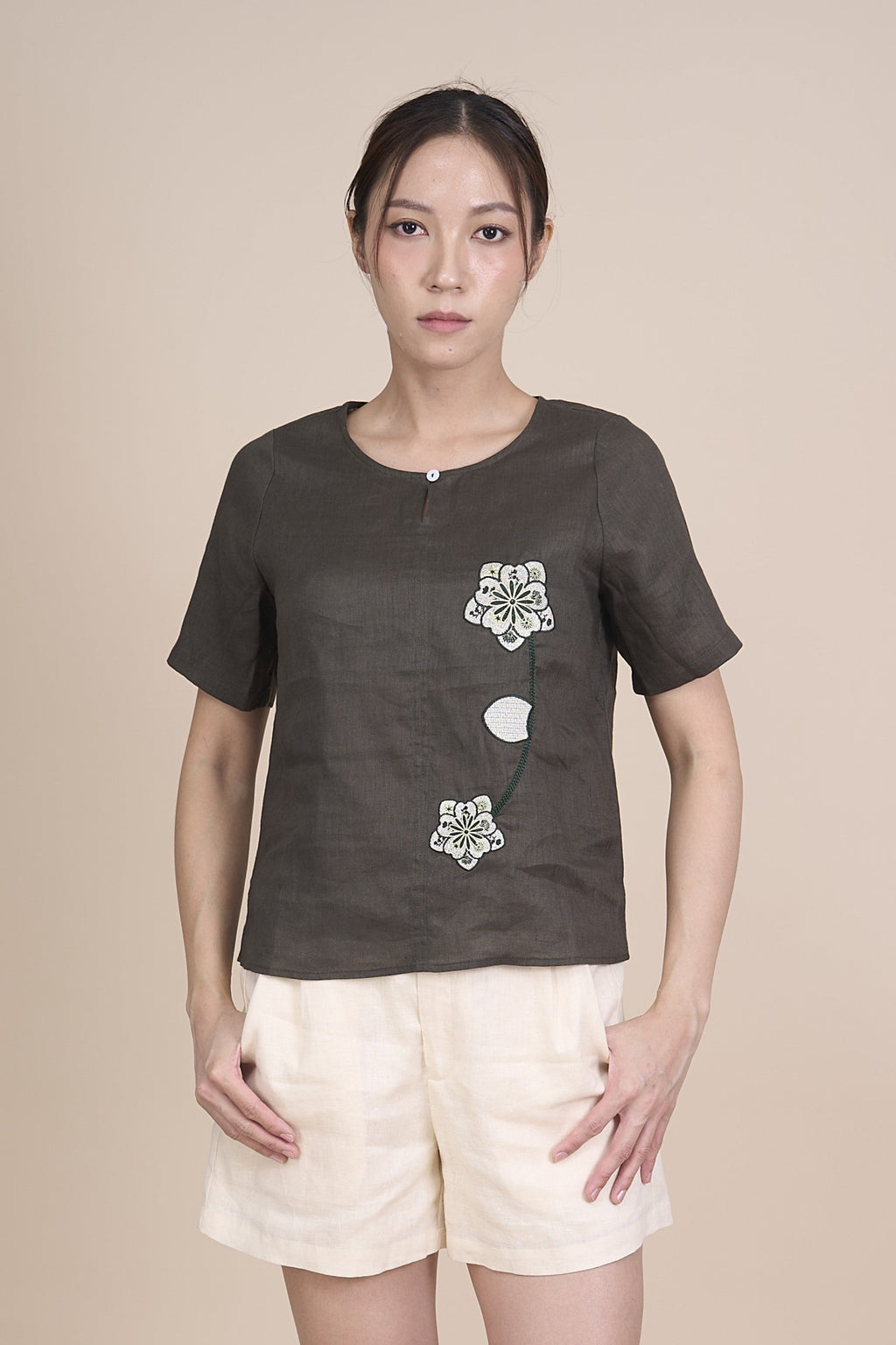 SHIRLEY QUARTER SLEEVE TOP