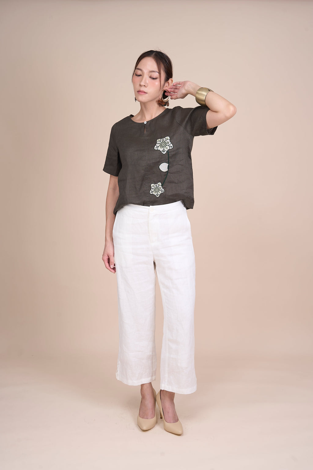 SHIRLEY QUARTER SLEEVE TOP