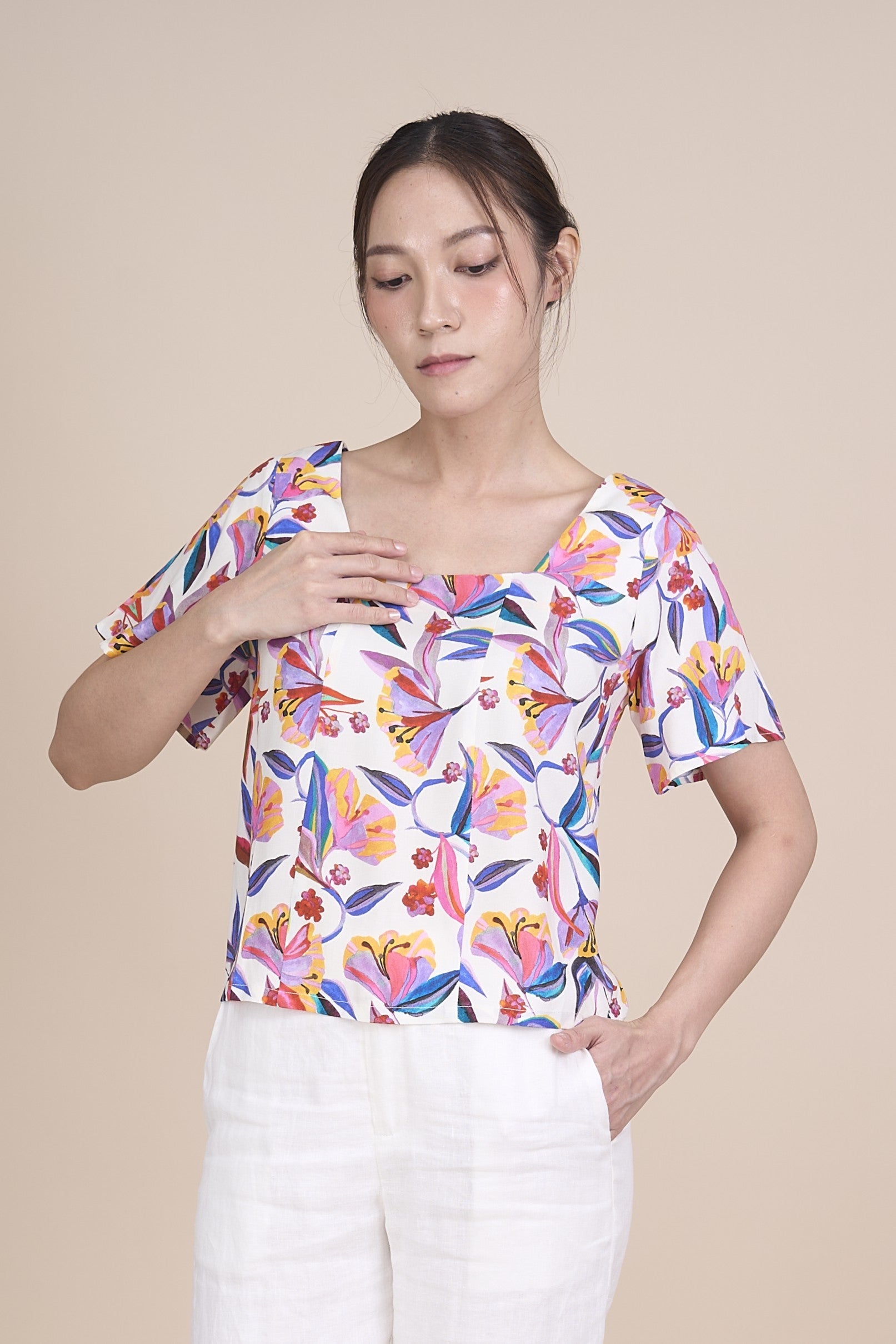 AUDREY SHORT SLEEVE TOP
