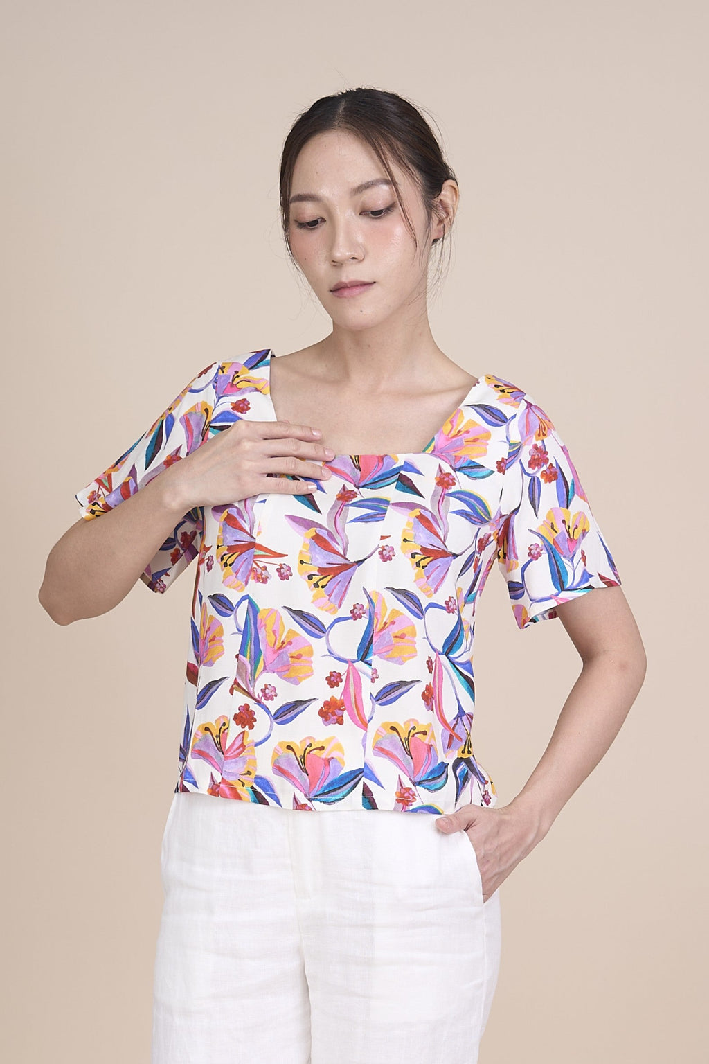 AUDREY SHORT SLEEVE TOP