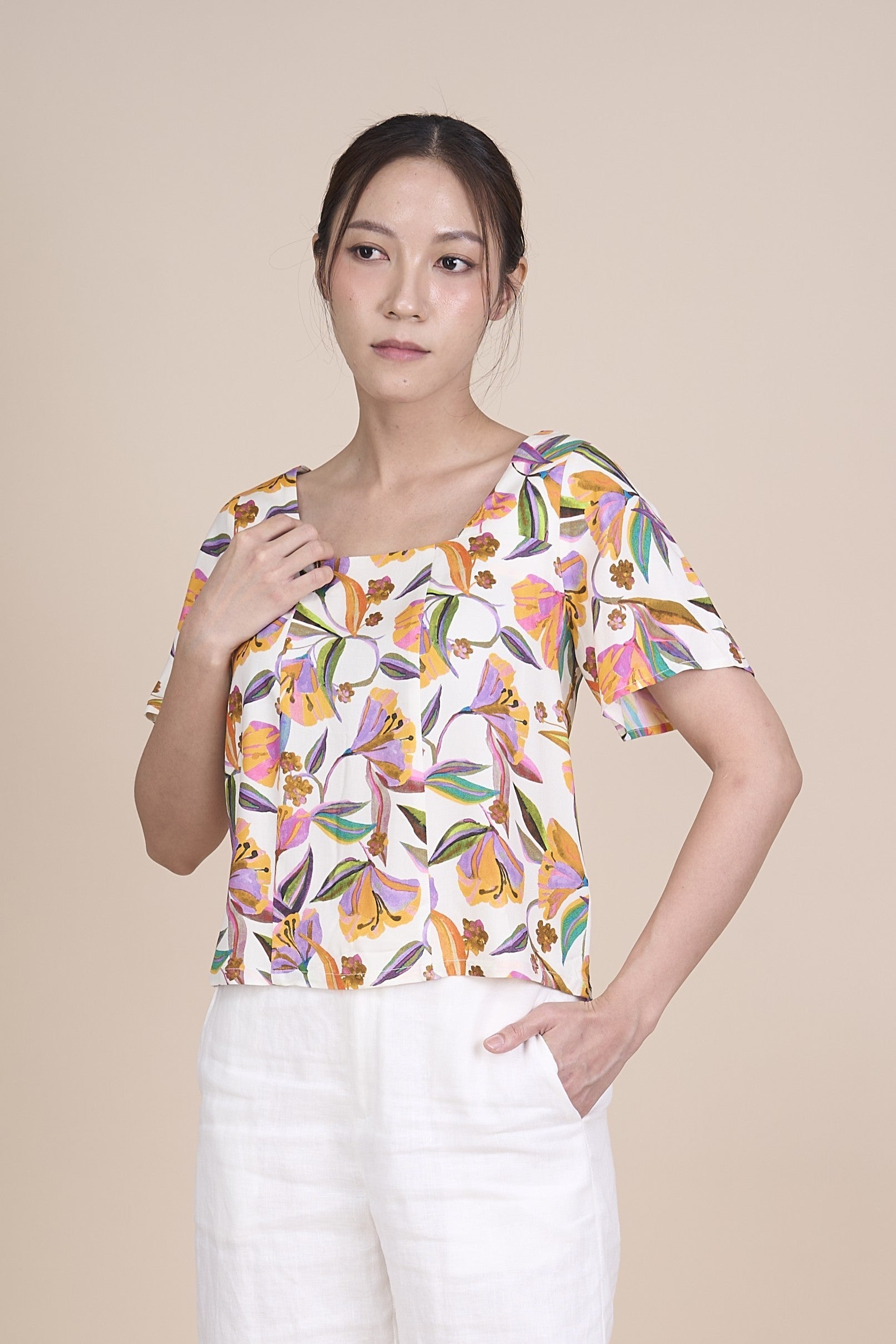 AUDREY SHORT SLEEVE TOP