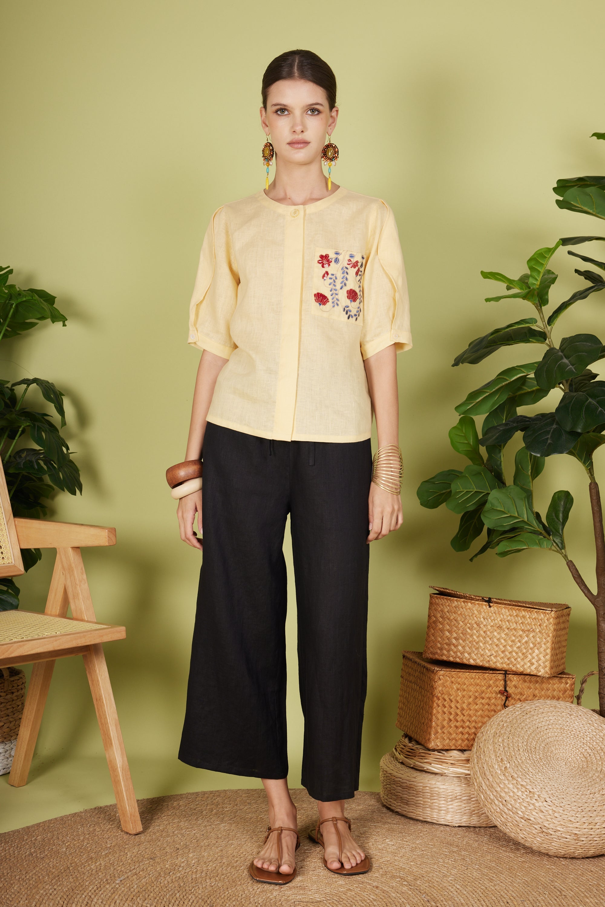 MARCIE QUARTER SLEEVE TOP