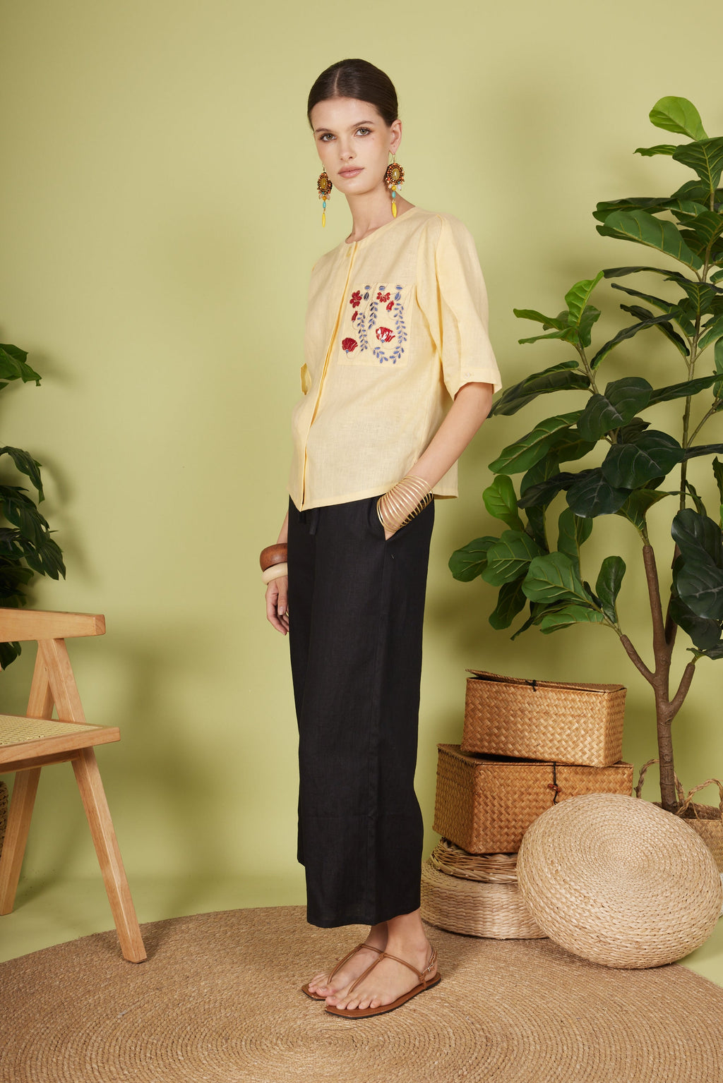 MARCIE QUARTER SLEEVE TOP