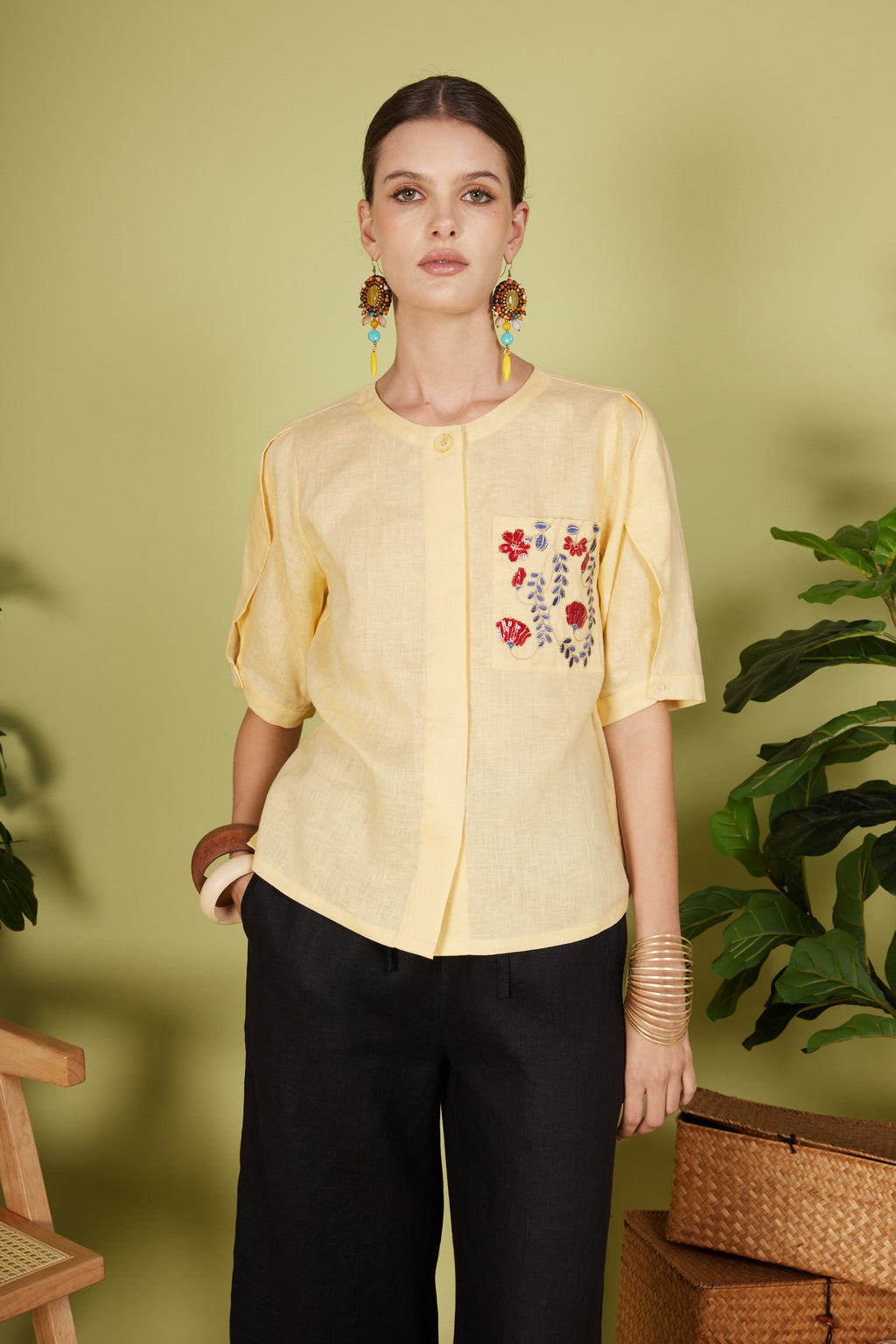 MARCIE QUARTER SLEEVE TOP