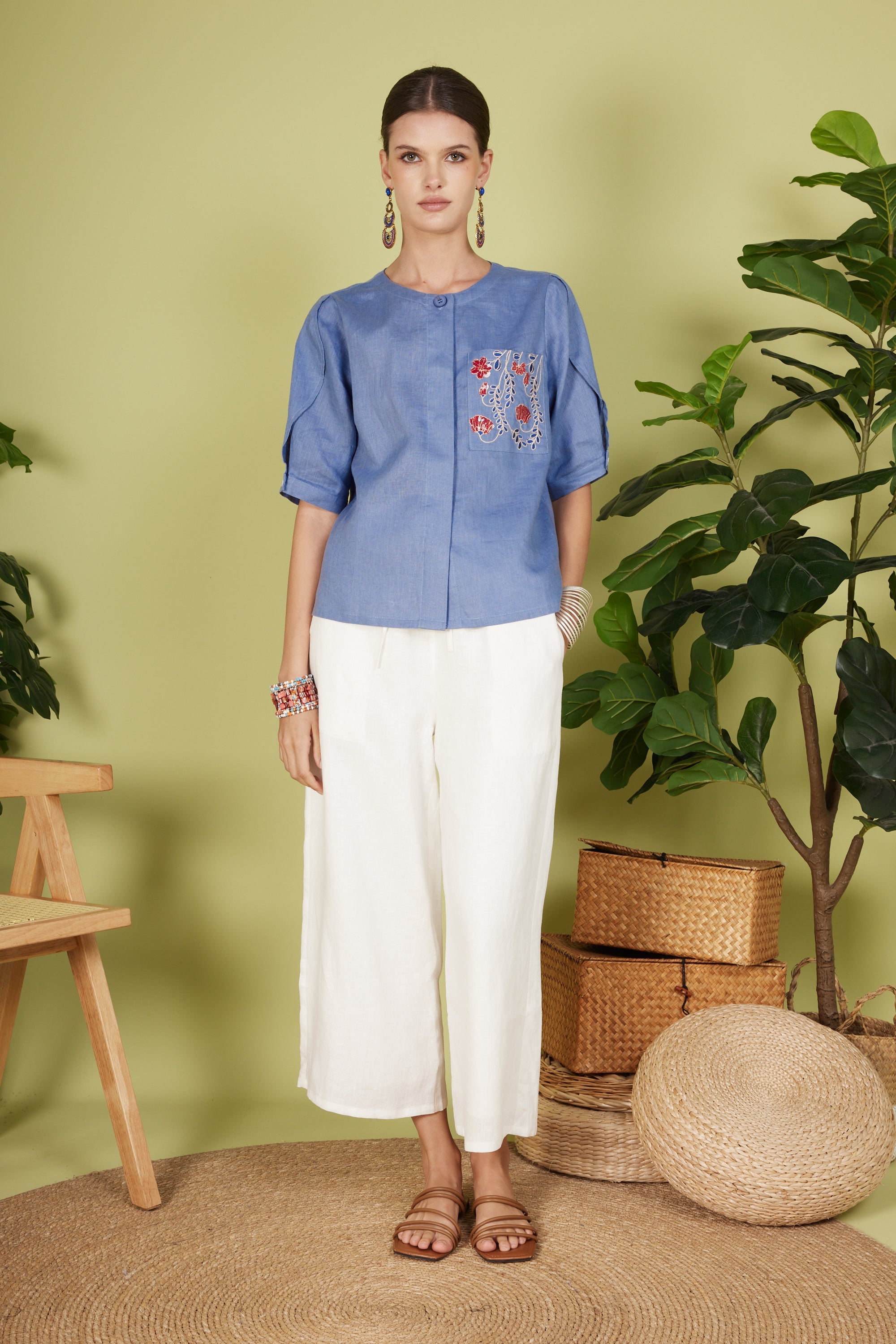 MARCIE QUARTER SLEEVE TOP