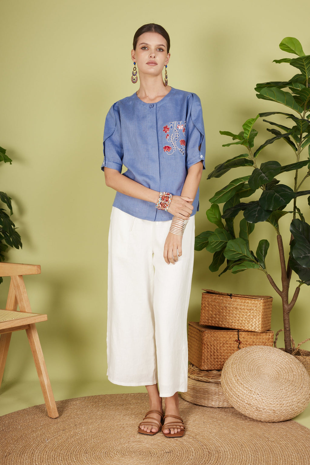 MARCIE QUARTER SLEEVE TOP