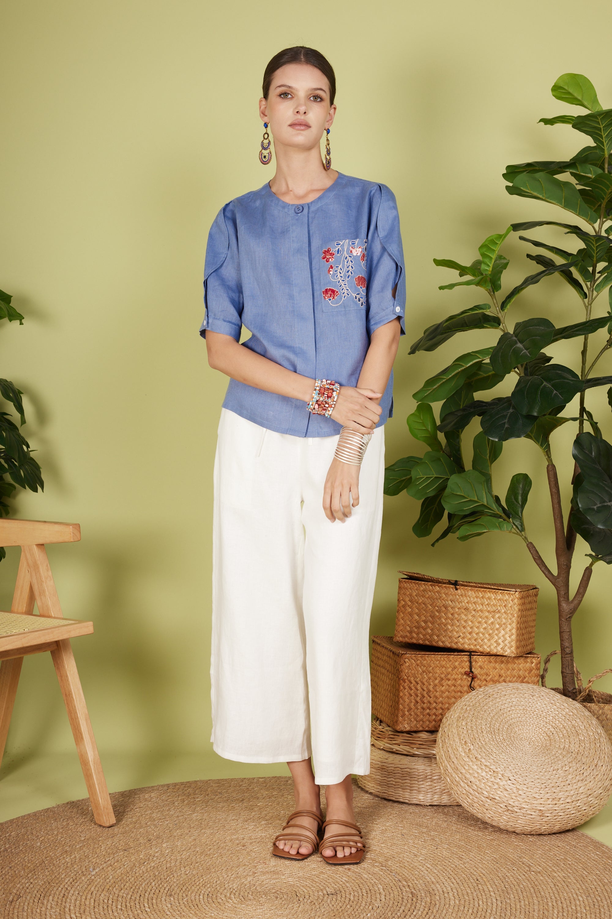 MARCIE QUARTER SLEEVE TOP