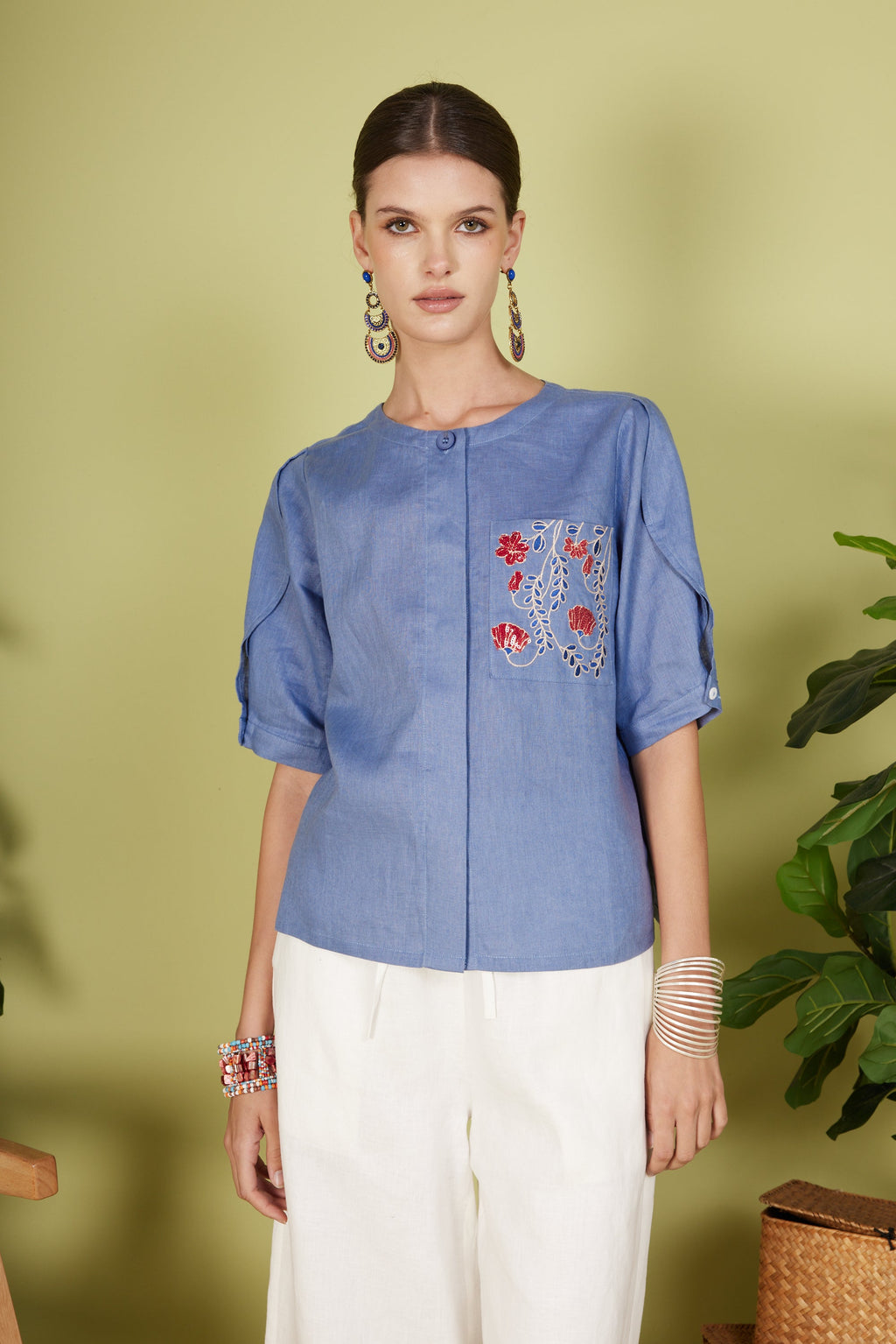 MARCIE QUARTER SLEEVE TOP