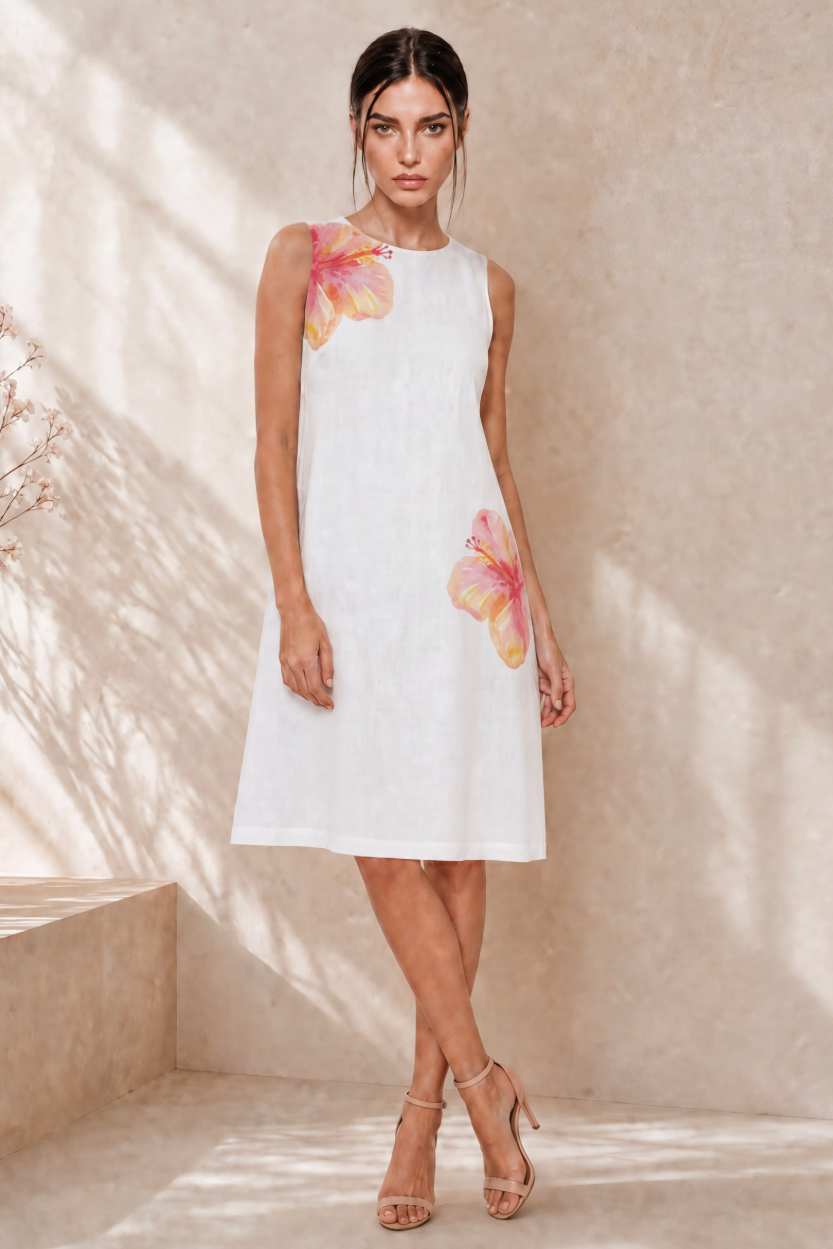 LOLA SLEEVELESS MIDI DRESS