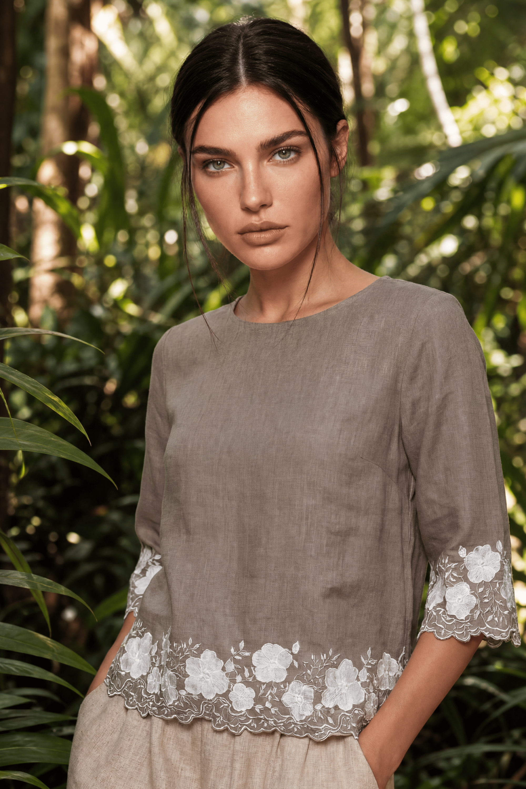 BERLIN QUARTER SLEEVE TOP